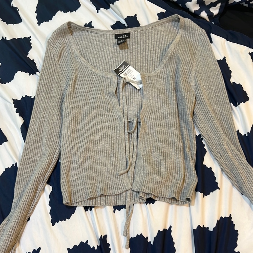 Wmns Sz M NWT rue 21 tie front top